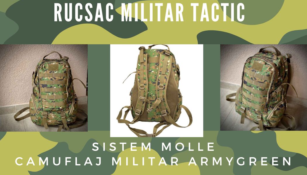 rucsac militar tactic pentru drumetii si camping